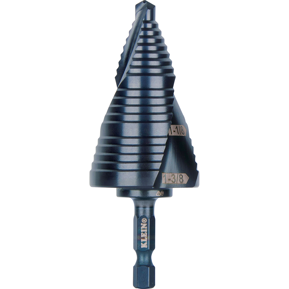 KLEIN Step Drill Bit, 7/8 to 1-3/8 - Mobile Home